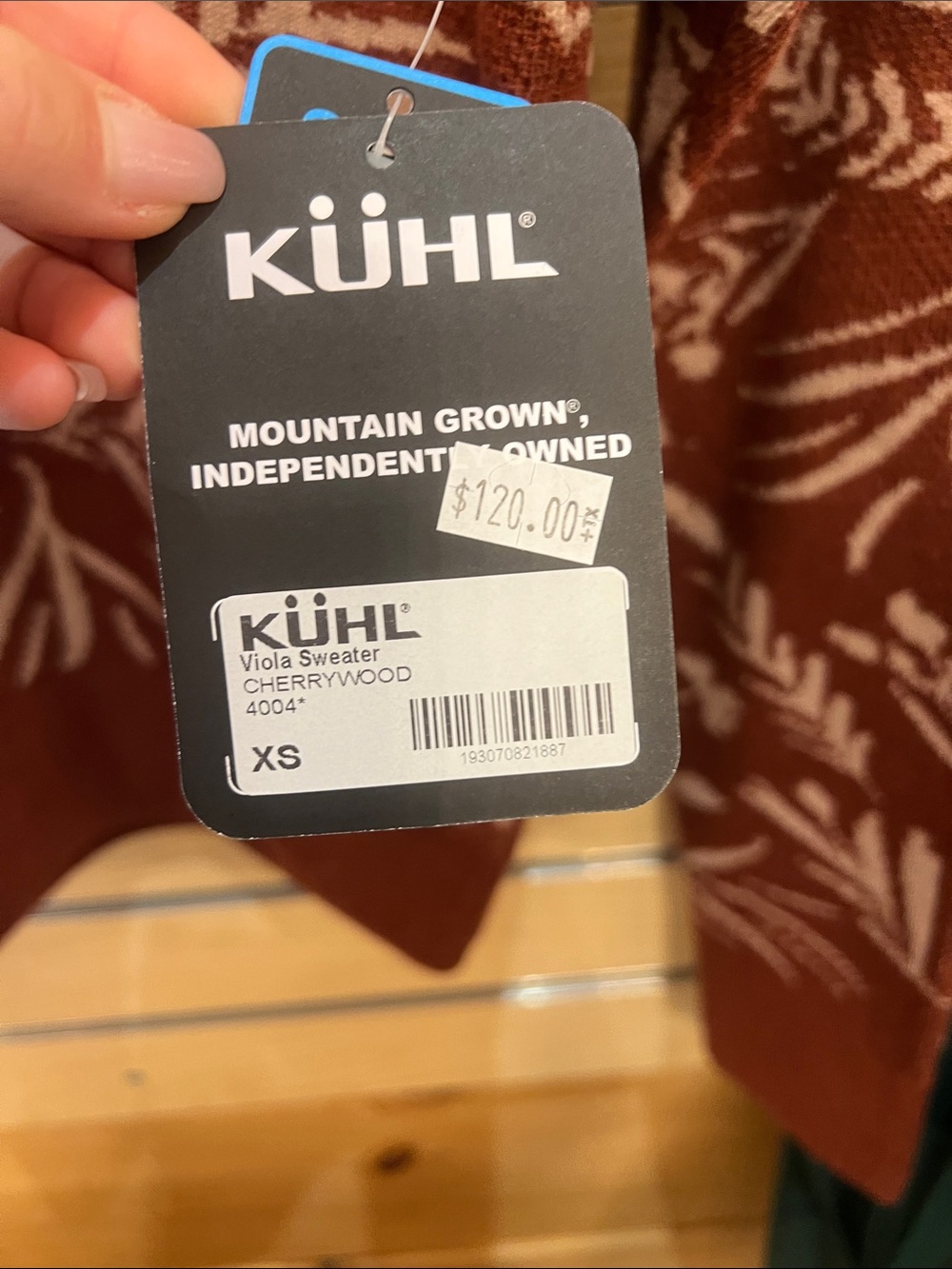 NWT W’s Kuhl Viola Sweater- Cherrywood - Picture 2 of 3